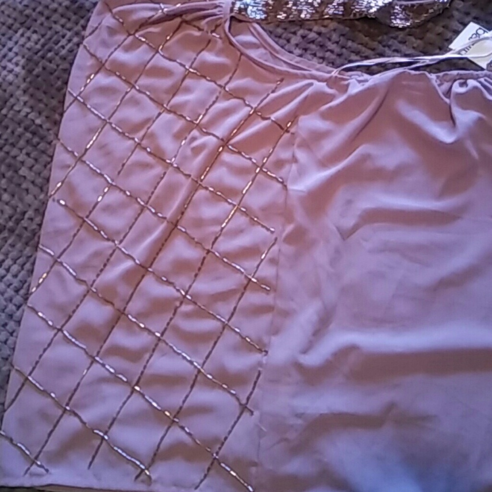 Gorgeous Bar III Beaded top NWT - Picture 7 of 8